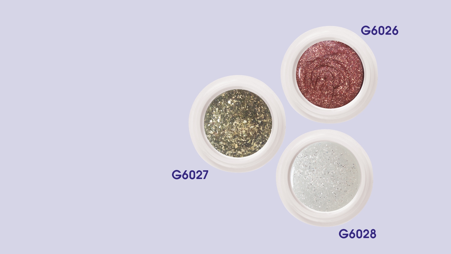 NEW! Top gels with glitter!