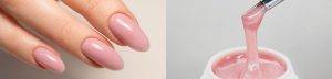 pink nails and pink UV gel in jar from private label manufacturer CNC International