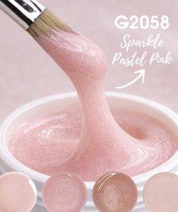 Brush-on-Builder gel in jar with 4 new colors from CNC International