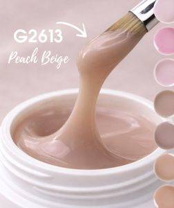 Mousse gel in jar with brush and 7 new colors